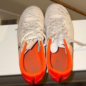 Nike White and Orange Men's Athletic Shoes